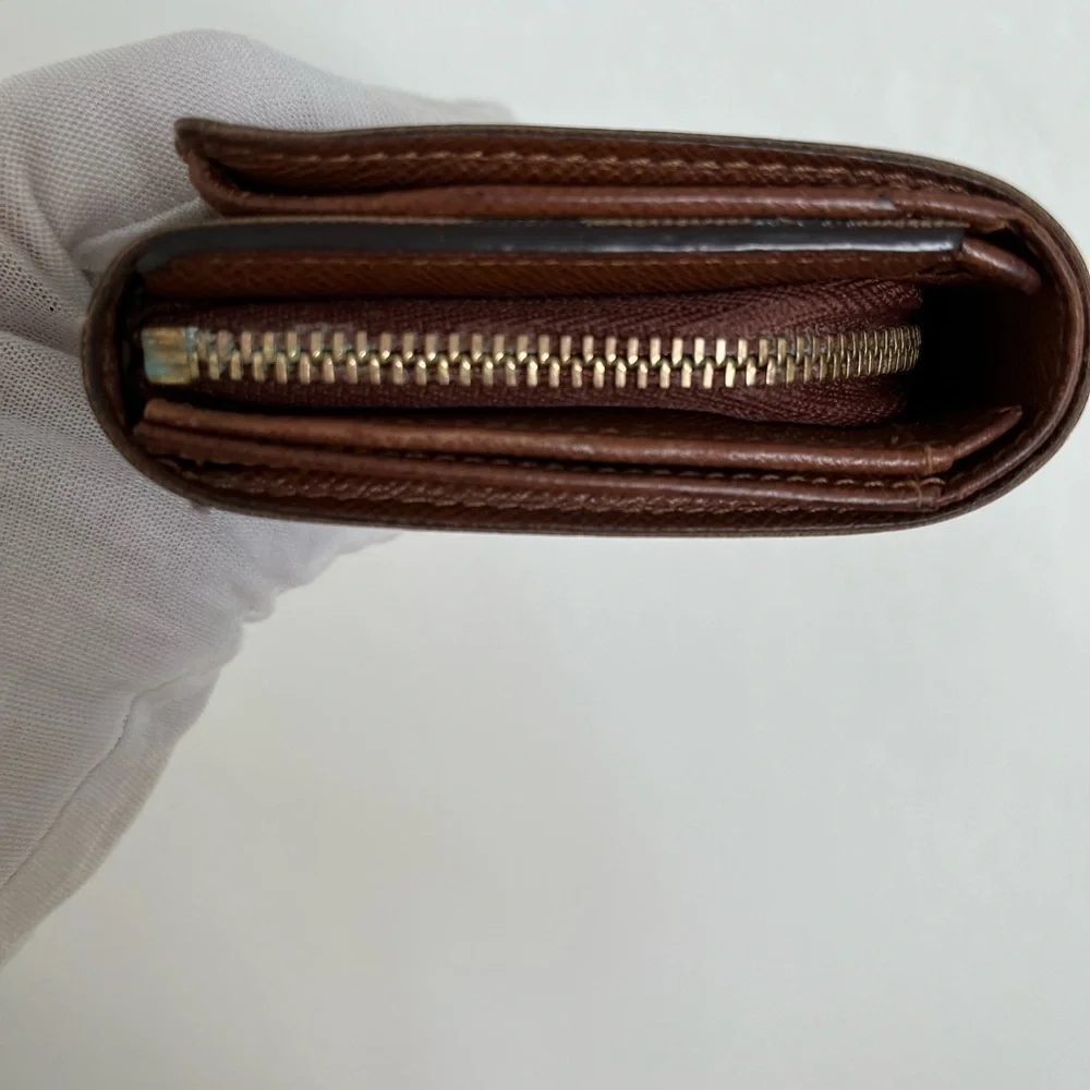 Louis Vuitton Tresor Wallet Monogram Zip Around Porte Monnaie Billets EUC